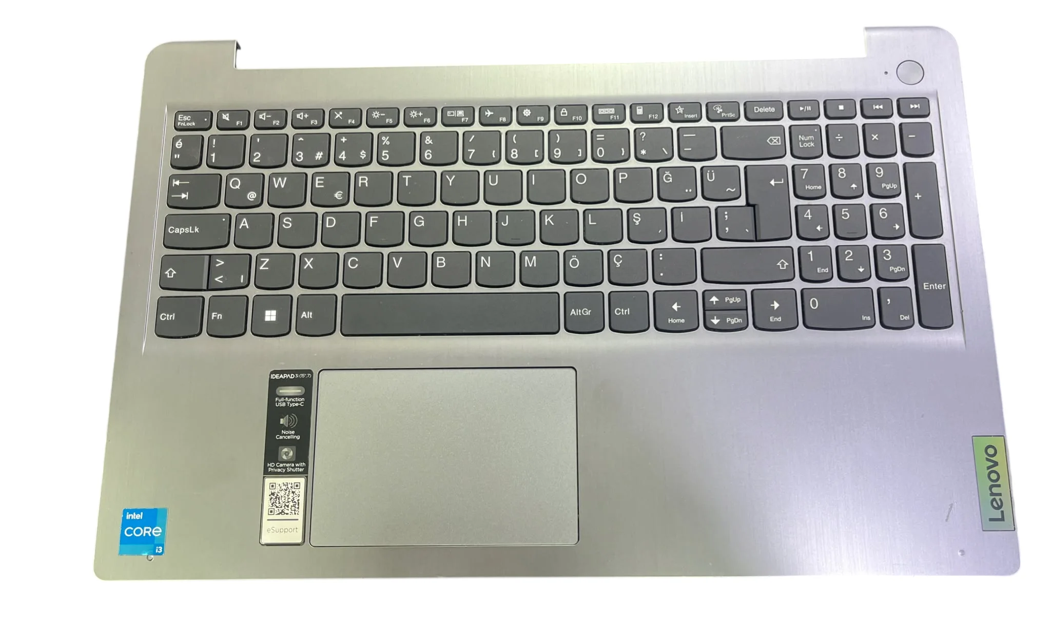Lenovo IdeaPad 3-15IAU7 82RK Üst Kasa Klavye Dahil