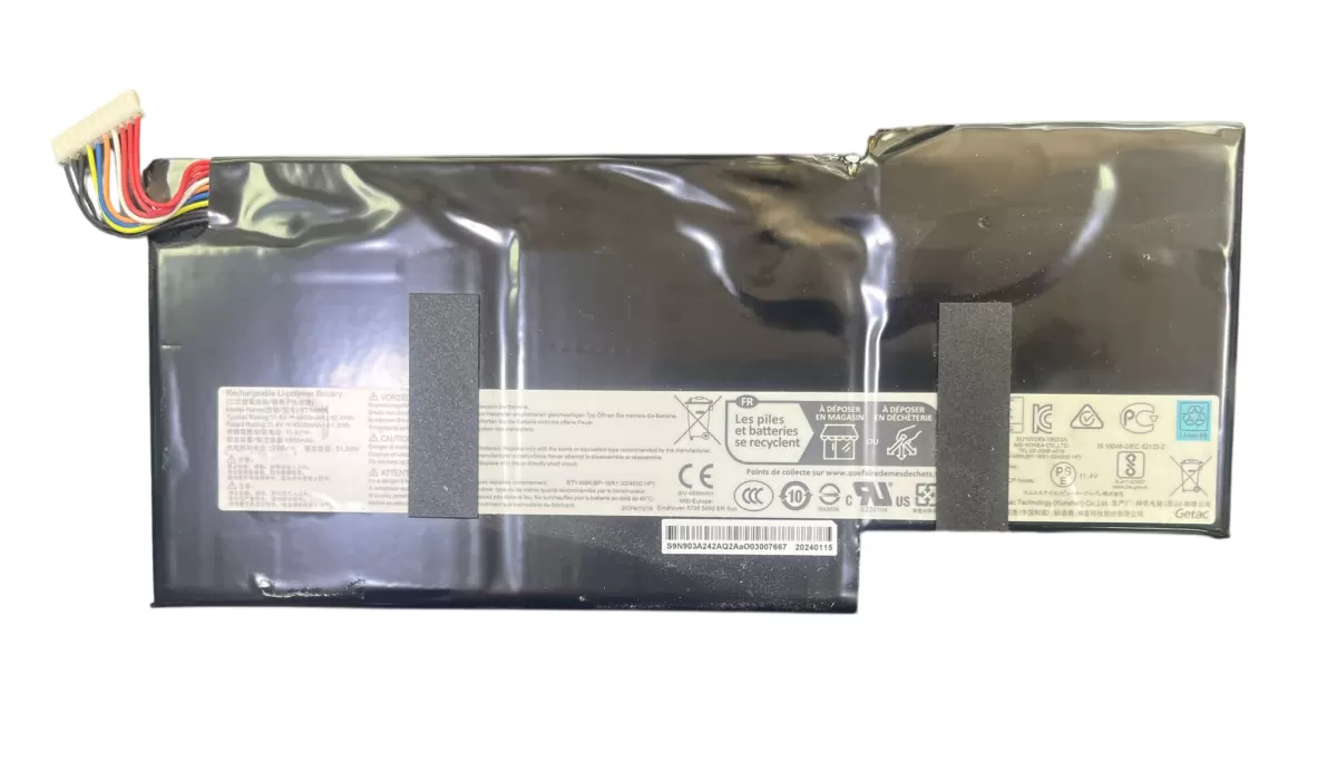 MSI Thin 15 B12UC Orijinal Batarya – BTY-M6K Laptop Pili