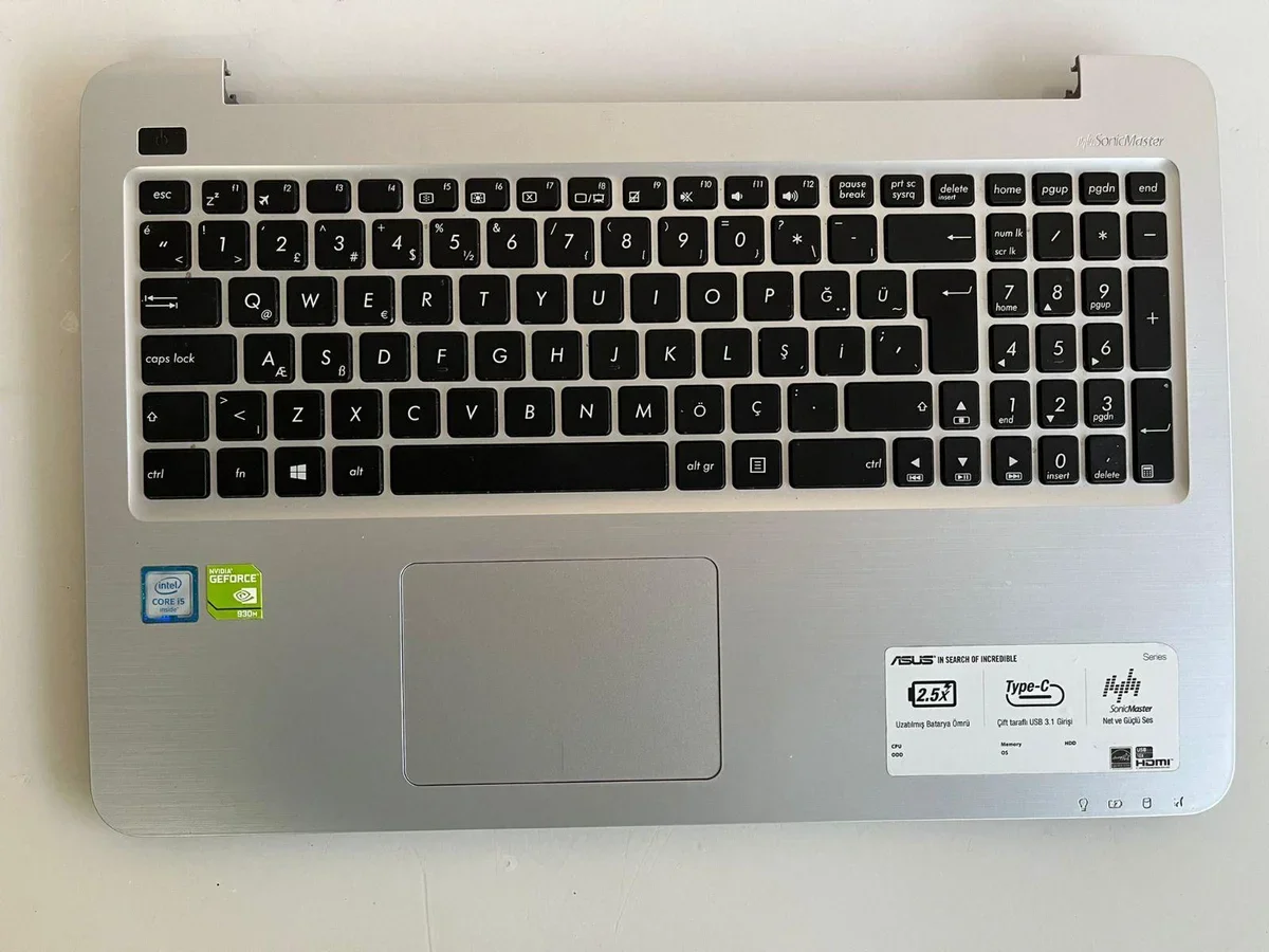 Asus X556 X556U X556UR X556L X556LB Üst Klavye Kasası