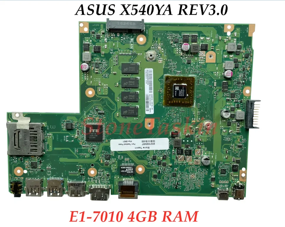 ORJİNAL ASUS X540YA REV3.0 ASUS X540YA anakart AMD E1-7010 4GB RAM