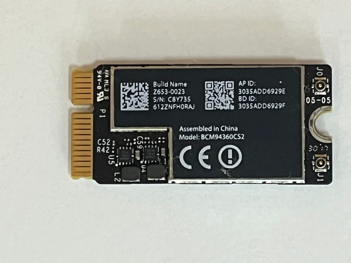 MacBook A1466 Orjinal BCM94360CS2 Wifi Kart Bluetooth AirPort Kartı 2013-2017