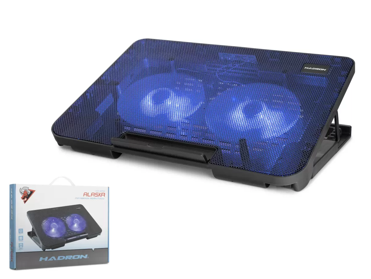 HADRON HDX4252 Laptop Soğutucu 2 Fan LED - Siyah